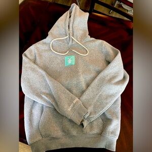 Grey Dutch Bros hoodie! Blue windmill.